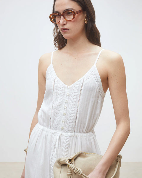 Clover Dress White