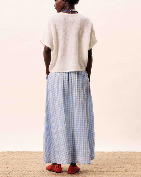 Cobalt Skirt Blue Check - shopatstocks