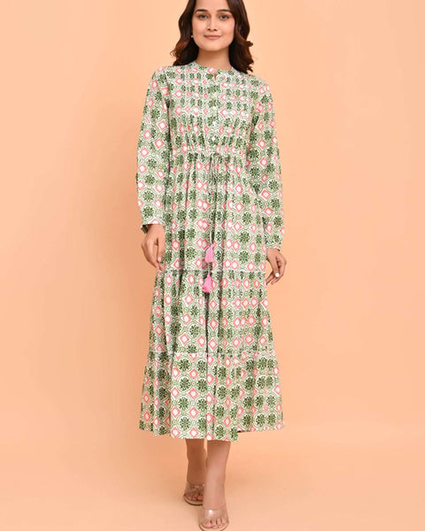 Corfu Dress Pelican Coral