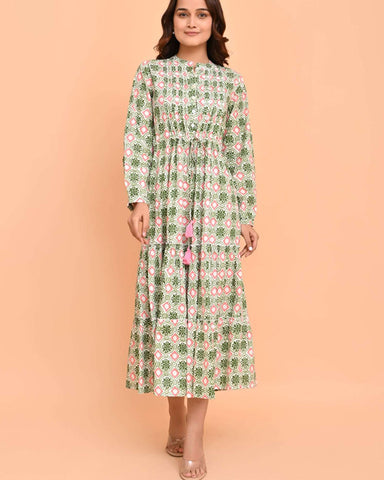 Corfu Dress Pelican Coral