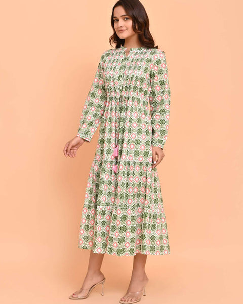 Corfu Dress Pelican Coral