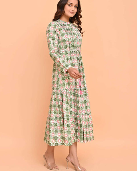Corfu Dress Pelican Coral