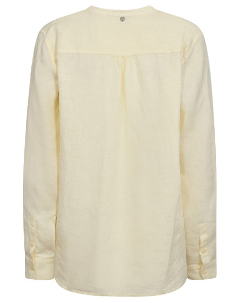 Danna linen blouse lemon icing