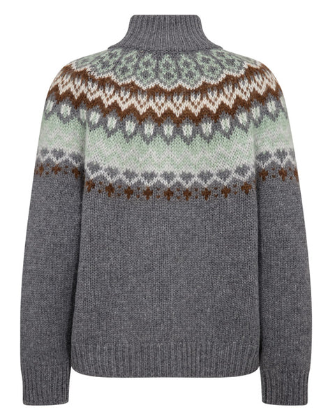 Daya Fjord Highneck Knit Thunderstorm