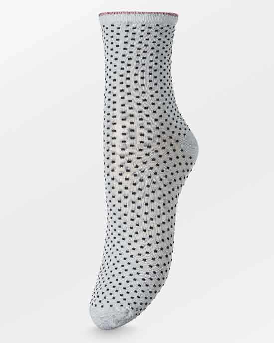 Dina Small Dots Sock Grey Melange
