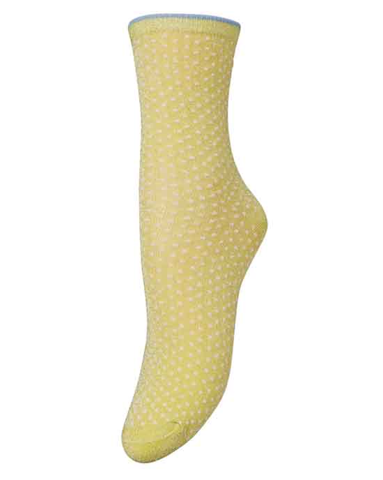 Dina Small Dots Sock Popcorn Yellow