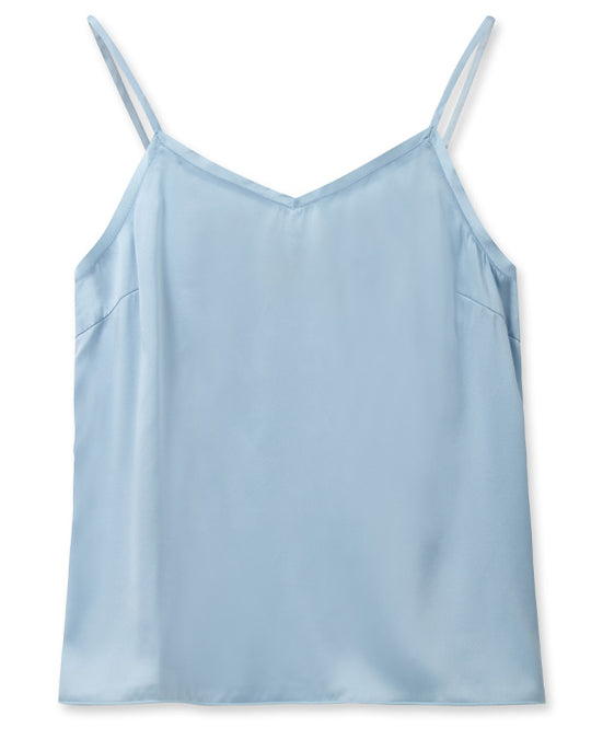 Ditte Silk Singlet Cashmere Blue