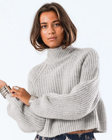 Elio Knit Jumper Light Grey