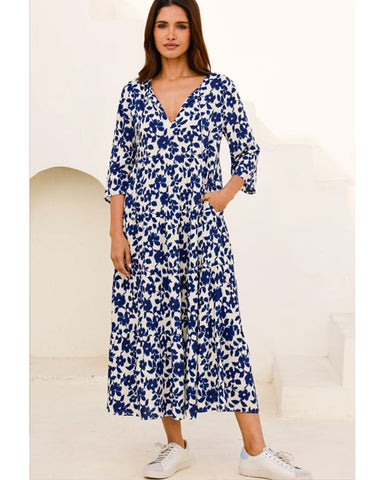 Emma Midi Dress Cherry Blossom