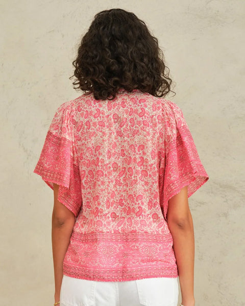 Esti Short Sleeve Top Pink - shopatstocks