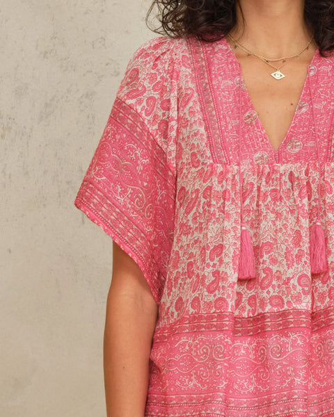 Esti Short Sleeve Top Pink - shopatstocks