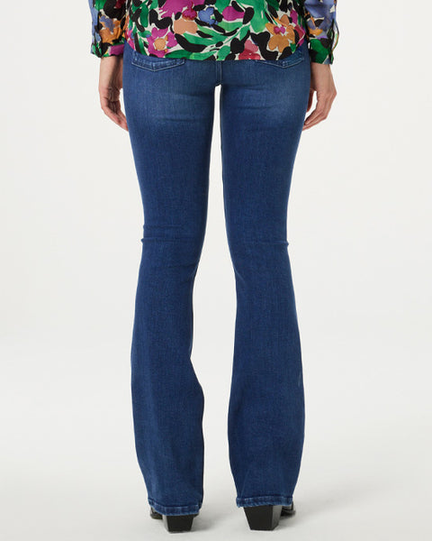 Eva Flare Jeans Classic Blue