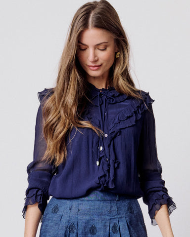Felantix Blouse Evening Blue