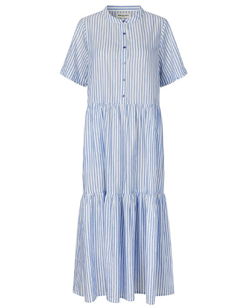 Fie Midi Dress Blue Stripe