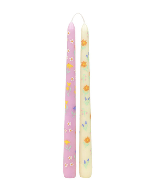 FLORAL DINNER CANDLES