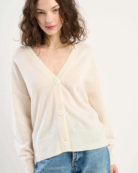 Grammy Cashmere Cardigan Milk