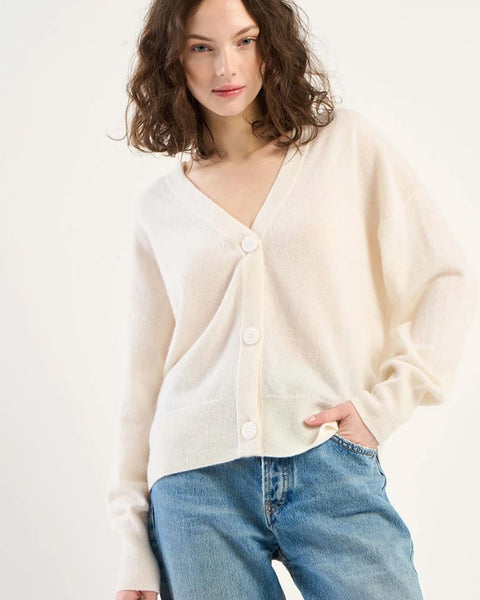 Grammy Cashmere Cardigan Milk