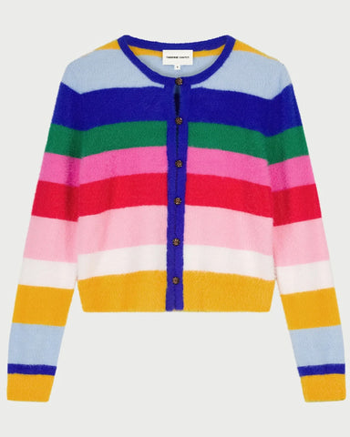 Henry Cardigan Multi Stripe