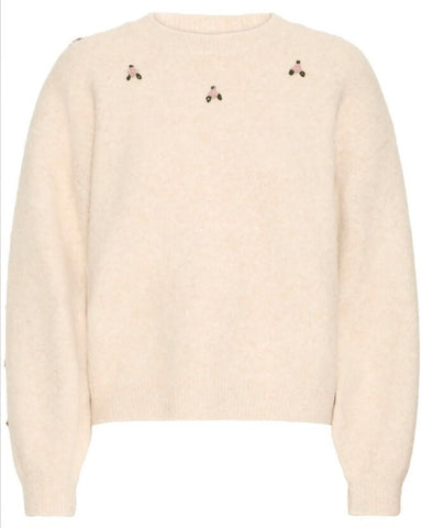 Irmorris Birch Jumper w Floral Detail