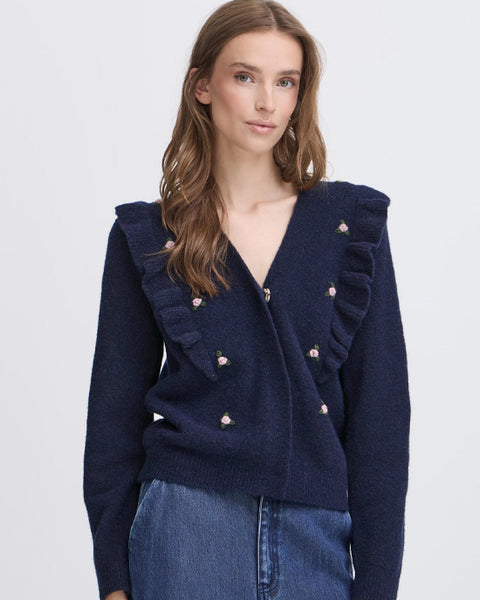 Irmorris Cardigan Maritime Blue