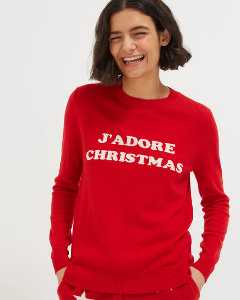 J'adore Christmas Sweater Red