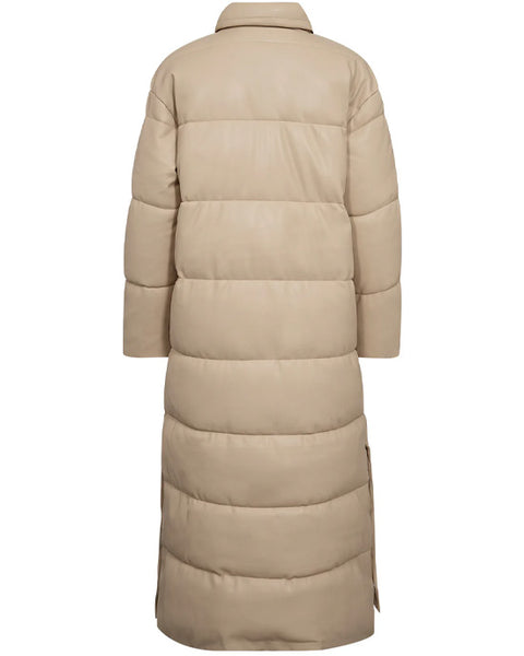 Jules Faux Down Coat Chalk Beige