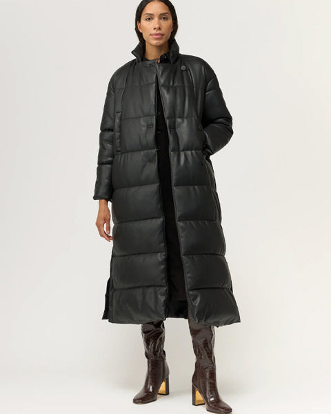 Jules Faux Down Coat Black