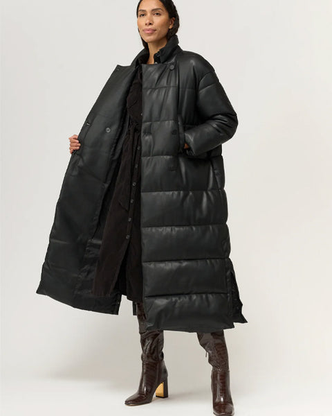 Jules Faux Down Coat Black