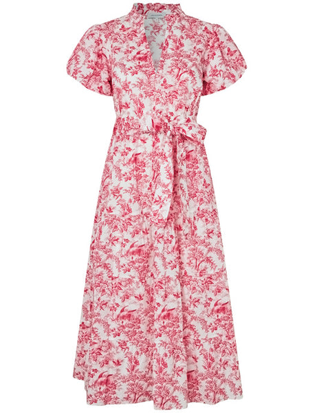 Katinka Dress Imperial Garden Red - shopatstocks