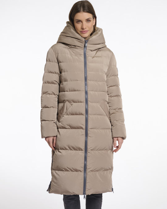 Keilafur Coat Half Faux Fur Lined Toffee