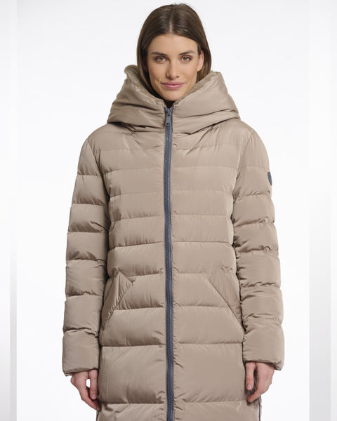 Keilafur Coat Half Faux Fur Lined Toffee