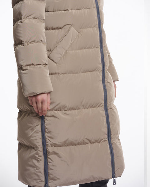 Keilafur Coat Half Faux Fur Lined Toffee