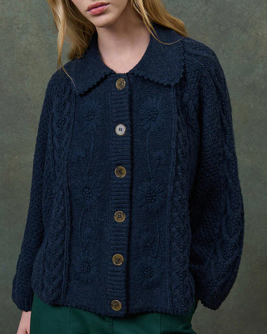 Khellane Marine Blue Cardigan