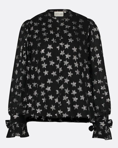 Kylie Blouse Black/Silver Star