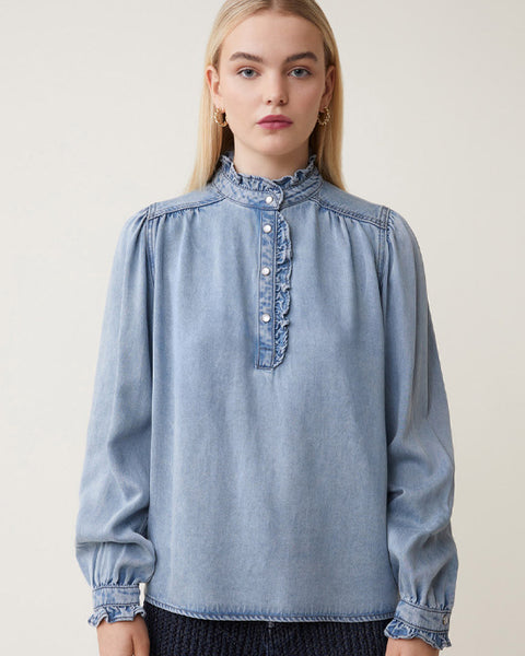 Laura Blouse Denim Blue