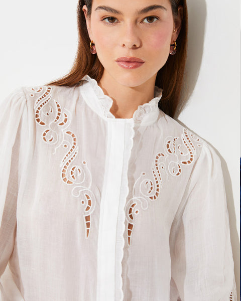 Leony Blouse White