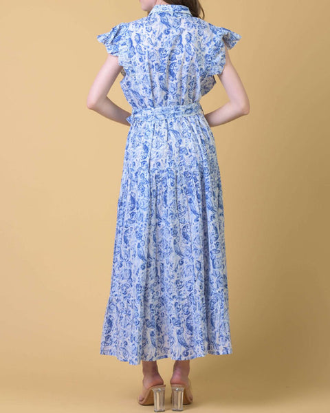 Longbeach Dress  Cleo Blue
