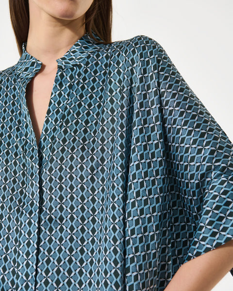 Mandy Blouse Butterfly Blue