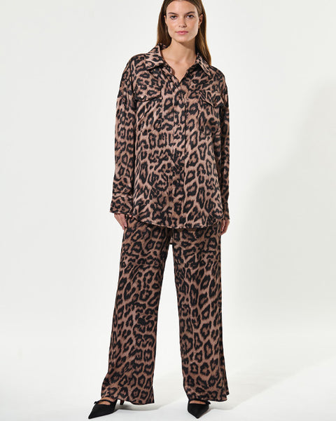 Margo Silk Trousers Animal