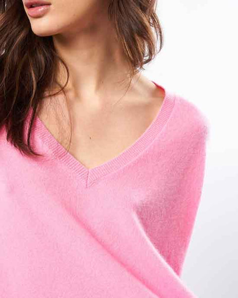 Martinettie V-neck jumper Pale Pink