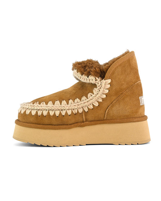 Mini Eskimo Platform Boot Cognac