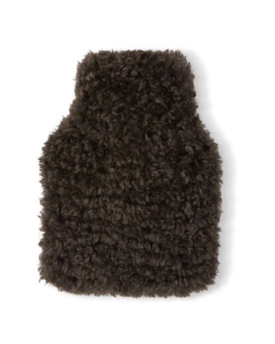 Mini Hot Water Bottle Curly Cocoa