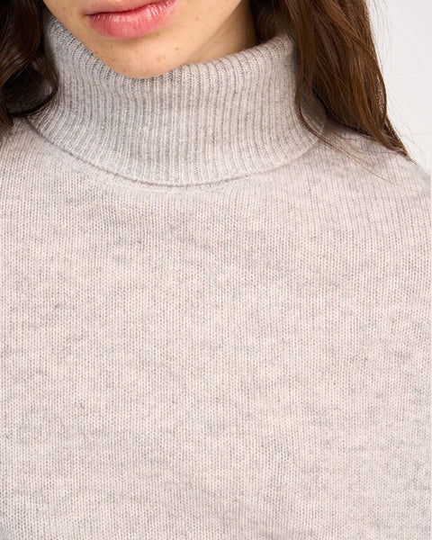 Monprince Cashmere Roll Neck Light Grey