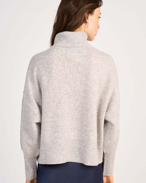 Monprince Cashmere Roll Neck Light Grey