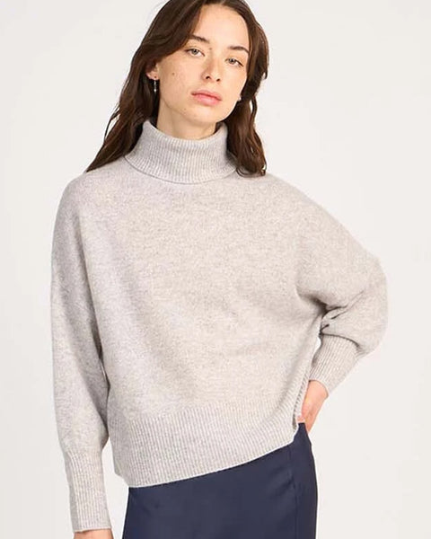 Monprince Cashmere Roll Neck Light Grey