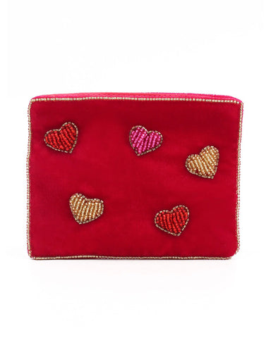 MULTI HEART SMALL POUCH