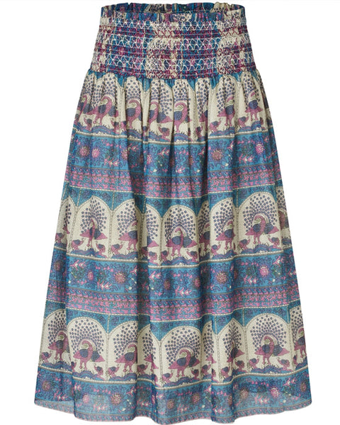 Myra Skirt Blue Print - shopatstocks