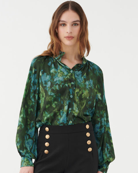 Nita Blouse Atlas Army