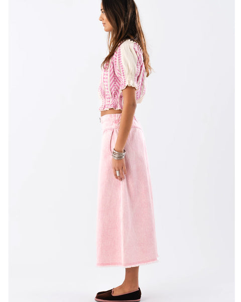 Normandie Maxi Skirt Pink