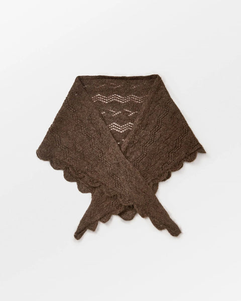 Opany Triangle Scarf Hot Fudge Brown